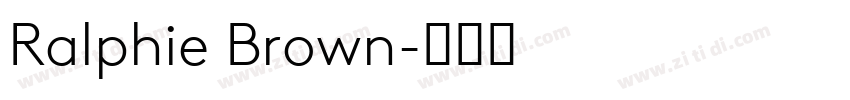 Ralphie Brown字体转换